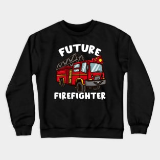 Kids Future Firefighter I Fireman Outfit Boys design Crewneck Sweatshirt